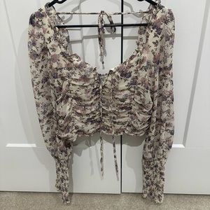 Cropped Floral Top